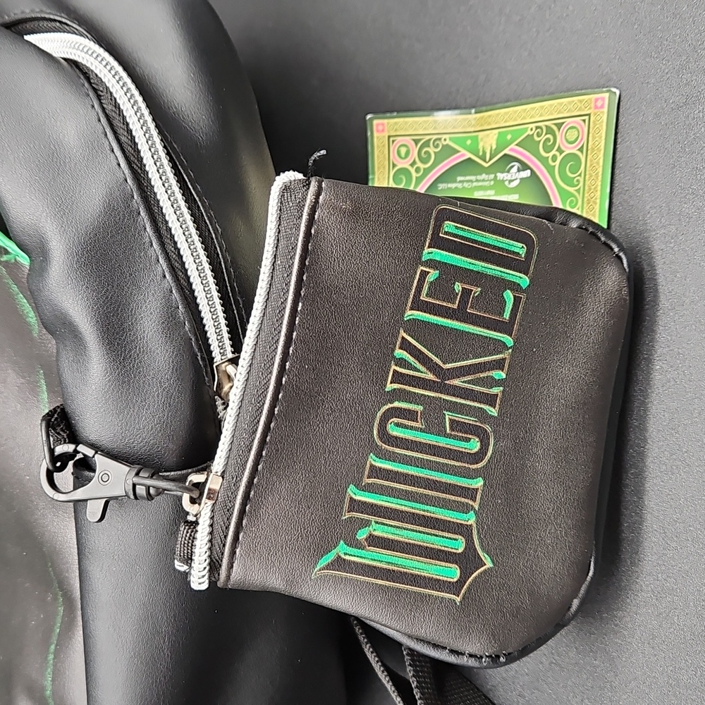 NWT 'Wicked' Defy Gravity Black and Green Backpack - Picture 4 of 7